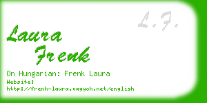 laura frenk business card